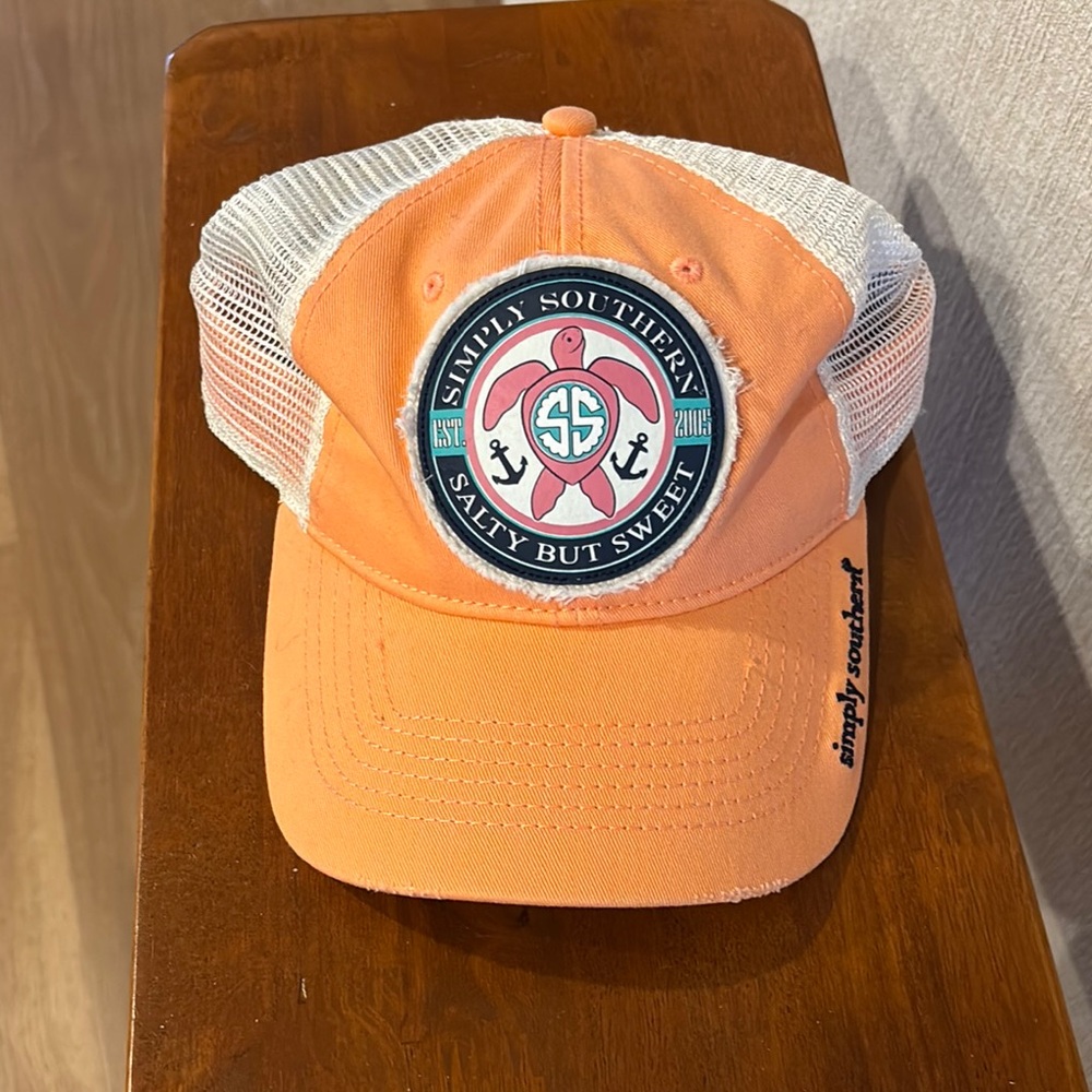 Simply Southern Orange Mesh Cap